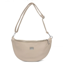 Beige kidney vibe bag
