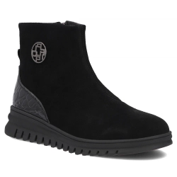 Leather ankle boots Filippo DBT8074/26 BK black