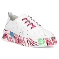 Leather shoes Filippo DP6698/25 WH FH white
