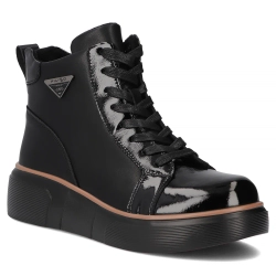 Leather ankle boots Filippo DBT6453/25 BK black