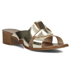 Leather flip-flops Filippo 40236 gold