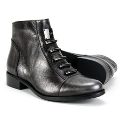 Ankle boots EKSBUT 66-4088-E04-1G Black/Silver