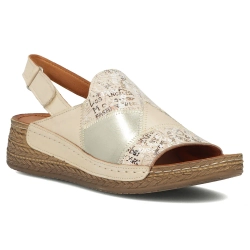 Leather sandals Maciejka L7067-04/00-1 beige