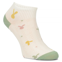 Women's Socks L604-10 white+color rabbits