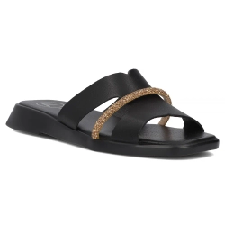 Leather flip-flops Filippo DK6878/25 BK black