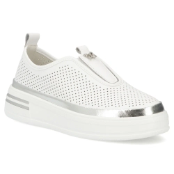 Leather shoes Filippo DP7623/26 WH SI white