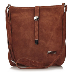 Handbag Toscanio Suede Messenger Bag A88 brown