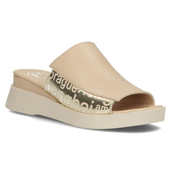 Leather flip-flops Filippo DK3921/22 BE beige