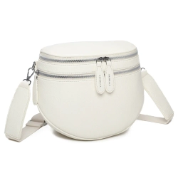 Beige shoulderbag zippella