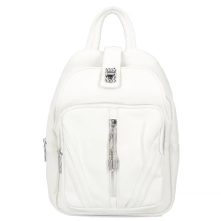 White backpack street luxe
