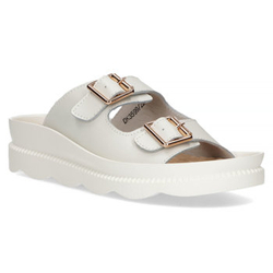 Leather flip-flops Filippo DK3599/22 WH white