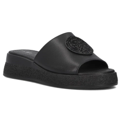 Leather flip-flops Filippo DK6987/25 BK black