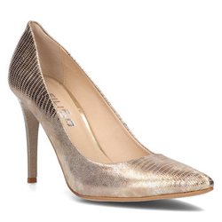 Leather pumps Filippo 956 S-156 gold-beige