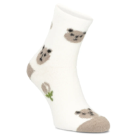 Women's Socks white+ gray bears