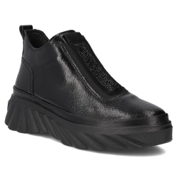 Leather ankle boots Filippo DBT7426/25 BK black