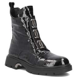 Leather ankle boots Filippo DBT8015/26 BK CR black