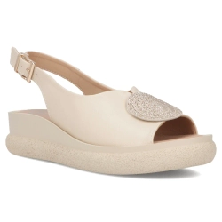 Leather sandals Filippo DS6984/25 BE beige