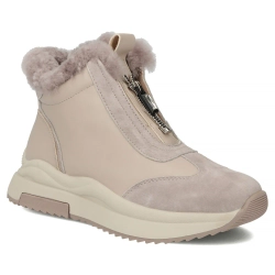 Leather ankle boots Filippo DBT7177/25 BE beige