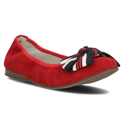 Leather ballerinas Filippo DP3634/22 RD red