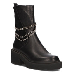 Leather ankle boots Simen 4455A Black