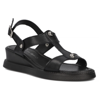 Leather sandals Filippo DS6070/24 BK black