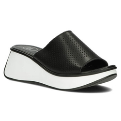 Leather slippers Filippo DK3614/22 BK black