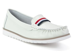 Leather loafers Filippo DP652/19 WH white