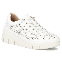 Leather sneakers Filippo DP7550/26 WH white