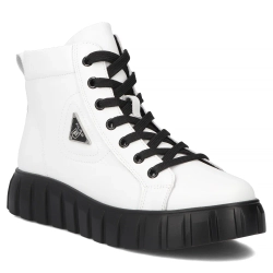 Leather boots Filippo DBT4146/25 WH white