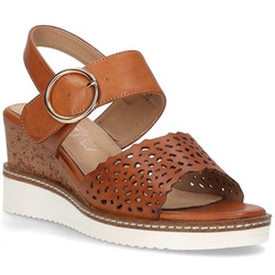 Wedge sandals Filippo DS2077/21 BR brown