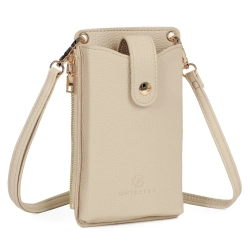 Beige shoulderbag luna pocket