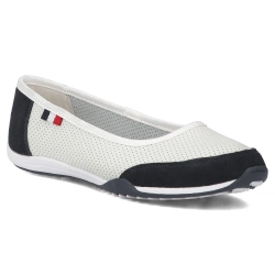 Leather ballerinas Filippo DP142/26 WH NV white-navy