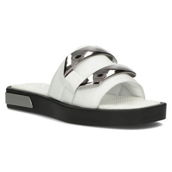 Leather flip-flops Filippo DK3903/22 WH white
