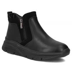Leather ankle boots Filippo DBT7292/25 BK black