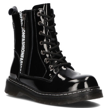 Leather Boots GL501/21 BK black