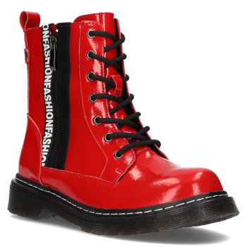 Leather Boots GL501/21 RD red