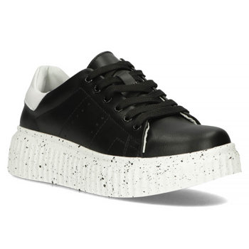 Leather Sneakers Filippo DP4404/23 BK black