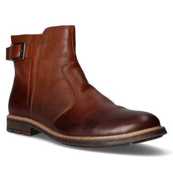 Leather ankle boots for men Filippo 2025 light brown