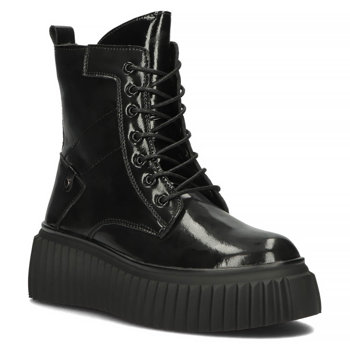 Leather boots Filippo DBT3960/22 BK black