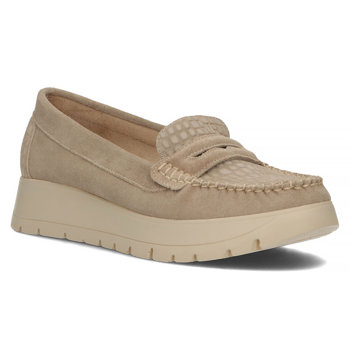 Leather loafers Filippo 10140 taupe