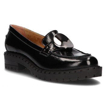 Leather loafers Simen 4410A black