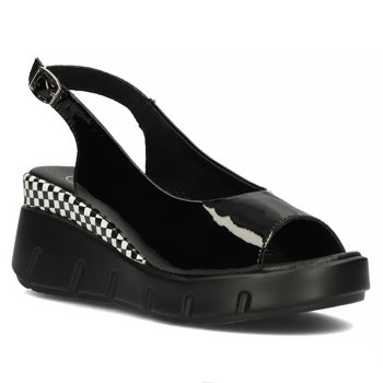 Leather sandals Filippo DS4453/23 BK black