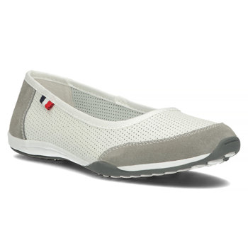 Leather shoes Filippo DP142/24 WH GR white-gray
