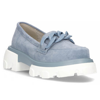 Leather shoes Filippo DP3718/23 BL blue
