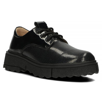 Leather shoes Filippo DP4179/22 BK black