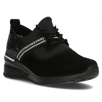 Leather sneakers Filippo DP1388/22 BK BK black