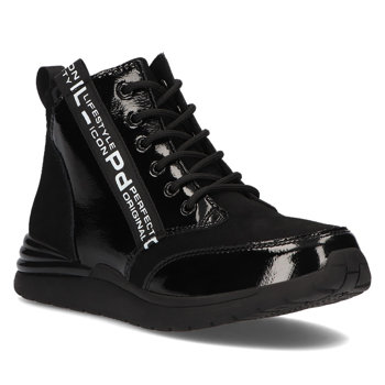 Leather sneakers Filippo DP3062/21 BK Black