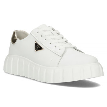 Leather sneakers Filippo DP4138/23 WH białe