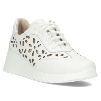 Leather sneakers Filippo DP4690/24 WH white
