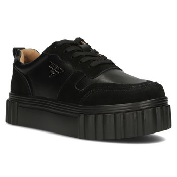 Leather sneakers Filippo DP4913/24 BK black